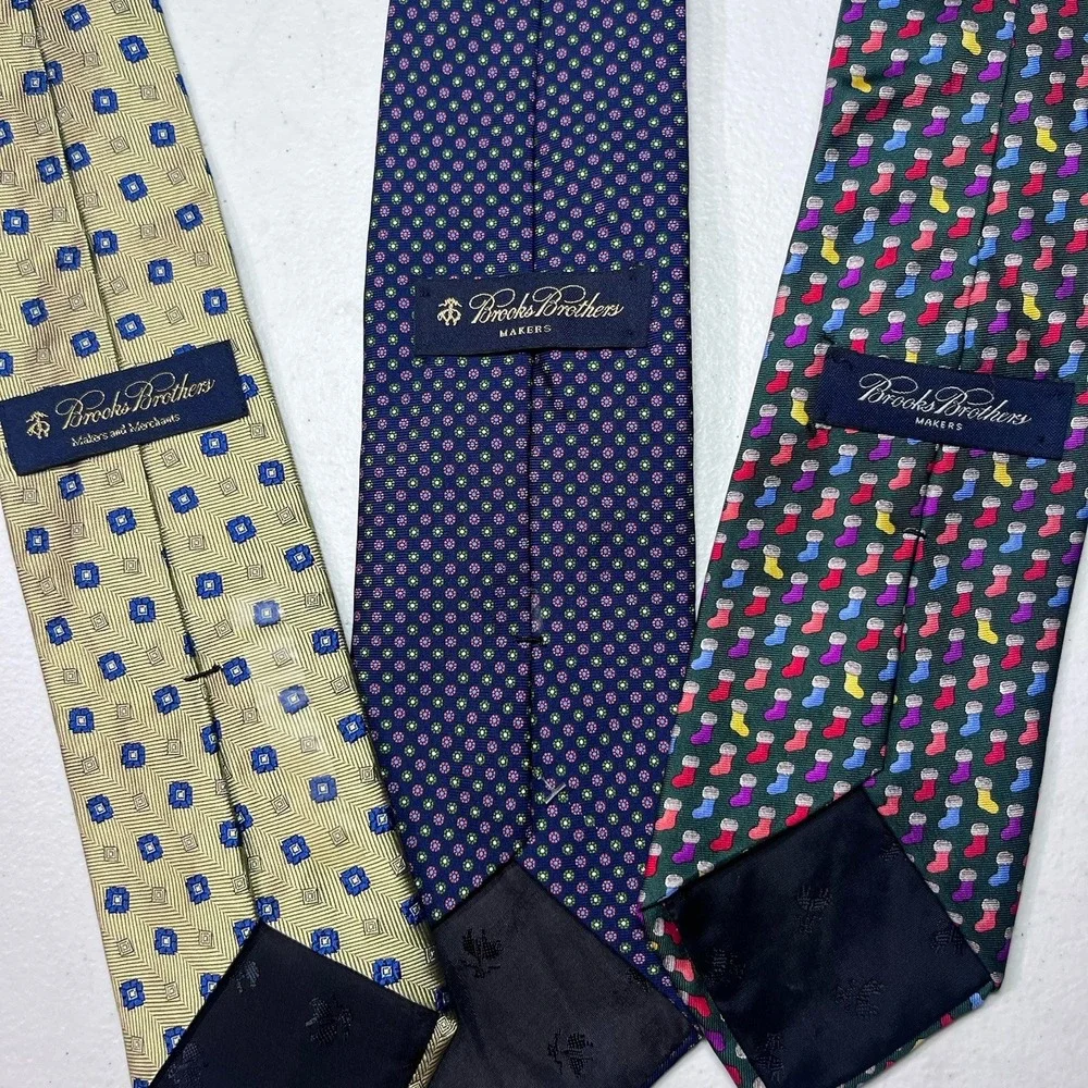 Brooks‎ Brothers Makers Ties Silk Made In USA EUC